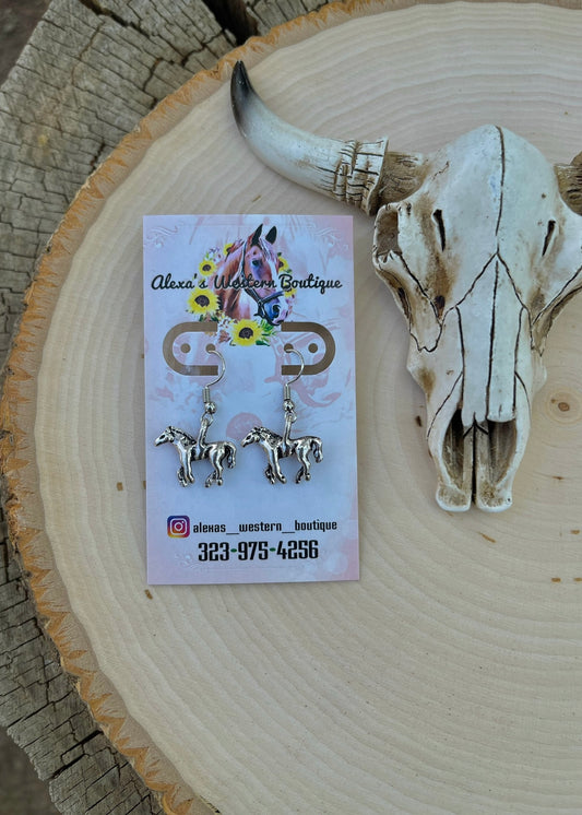 Dainty Horse Earrings